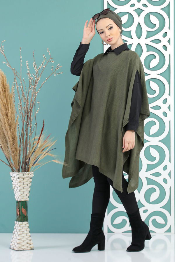 Triko Panço Siyah Haki - 7723 HAKİ