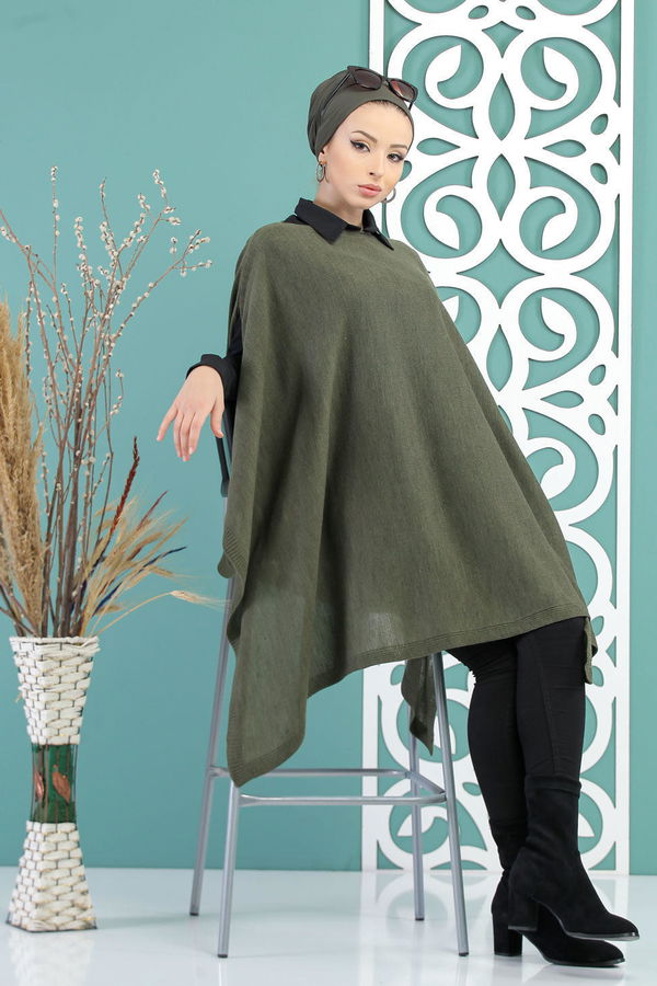 Triko Panço Siyah Haki - 7723 HAKİ