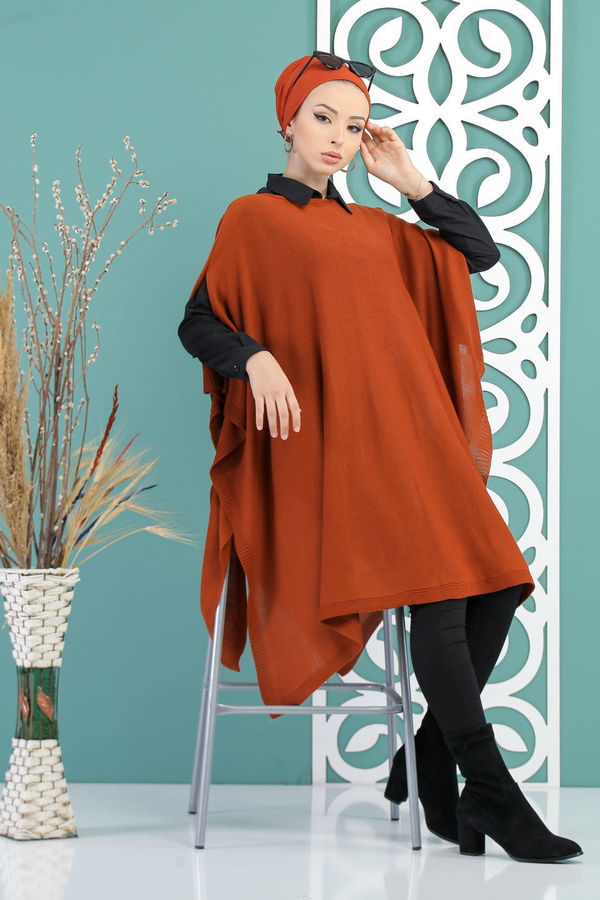 Triko Panço Siyah Kiremit - 7723 KİREMİT