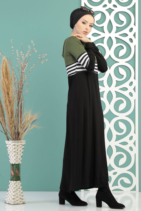 Elbise Haki Haki - 5147 HAKİ