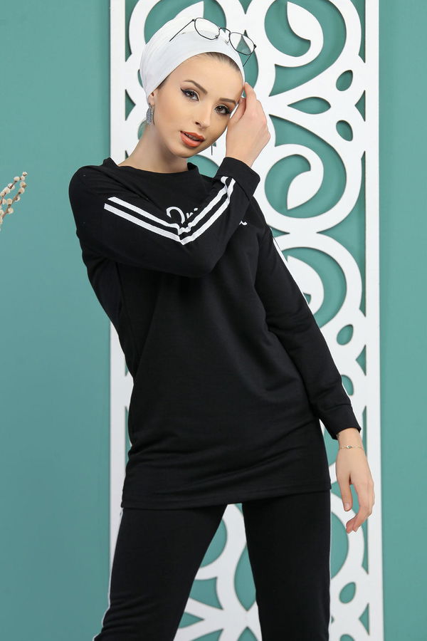 Tunik Pantolon  Siyah - 7734