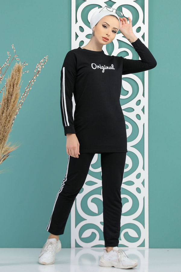 Tunik Pantolon  Siyah - 7734
