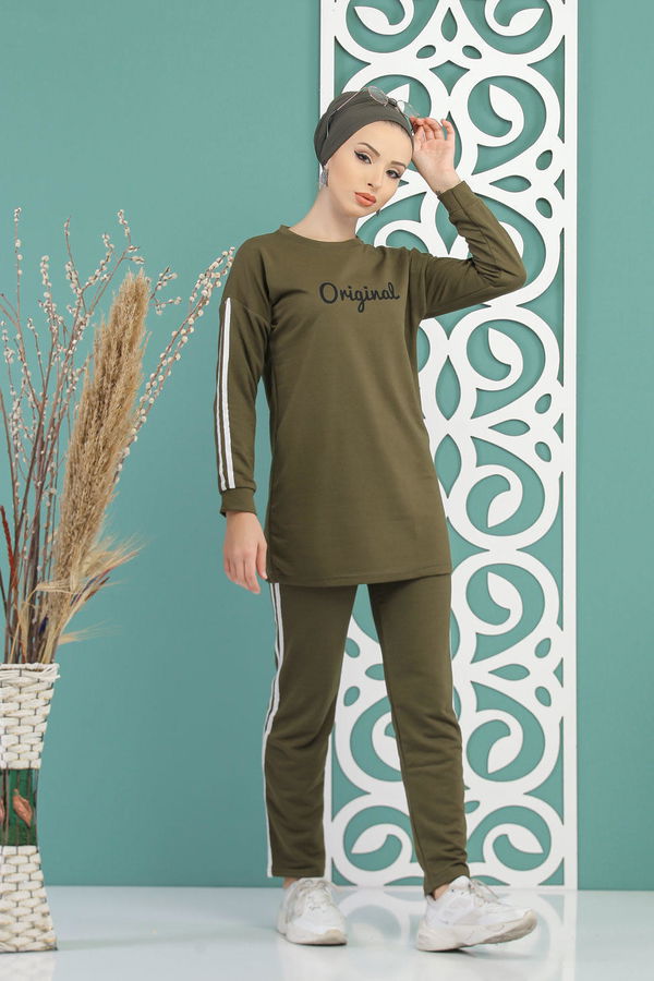 Tunik Pantolon  Haki - 7734 HAKİ
