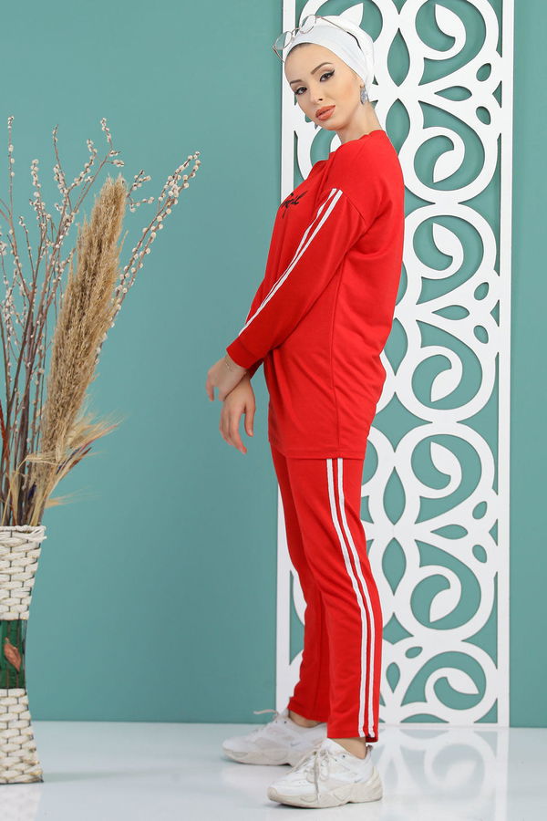Tunik Pantolon  Kırmızı - 7734 Kırmızı