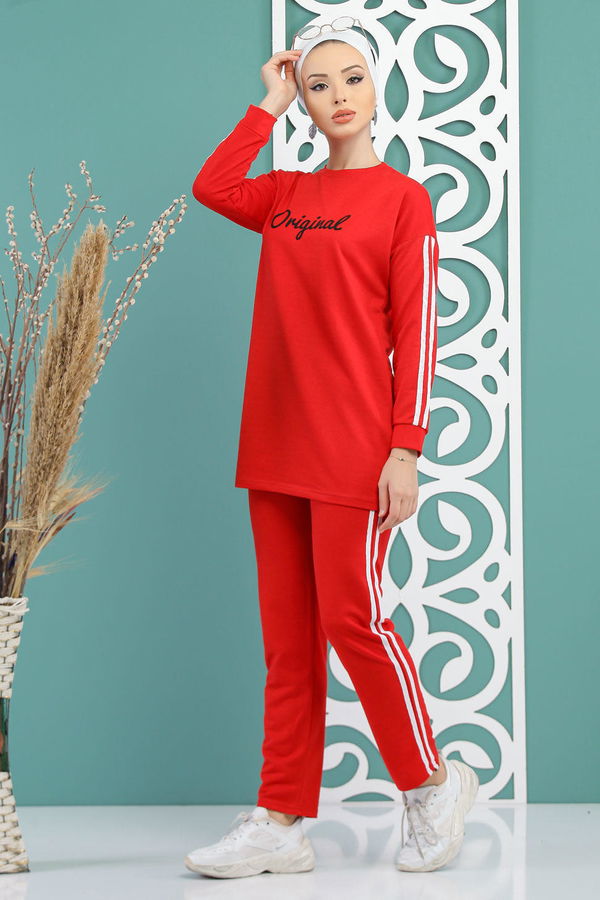 Tunik Pantolon  Kırmızı - 7734 Kırmızı