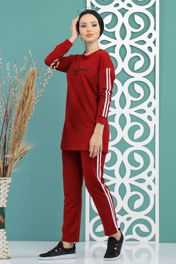 Tunik Pantolon  Bordo - 7734 BORDO
