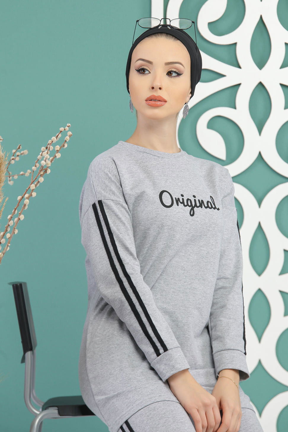 Tunik Pantolon  Gri - 7734 GRİ