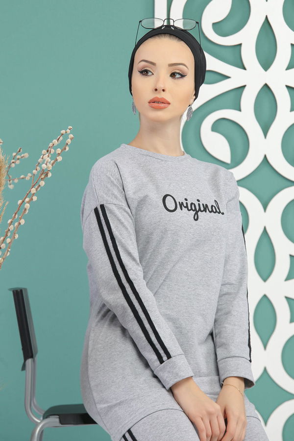Tunik Pantolon  Gri - 7734 GRİ
