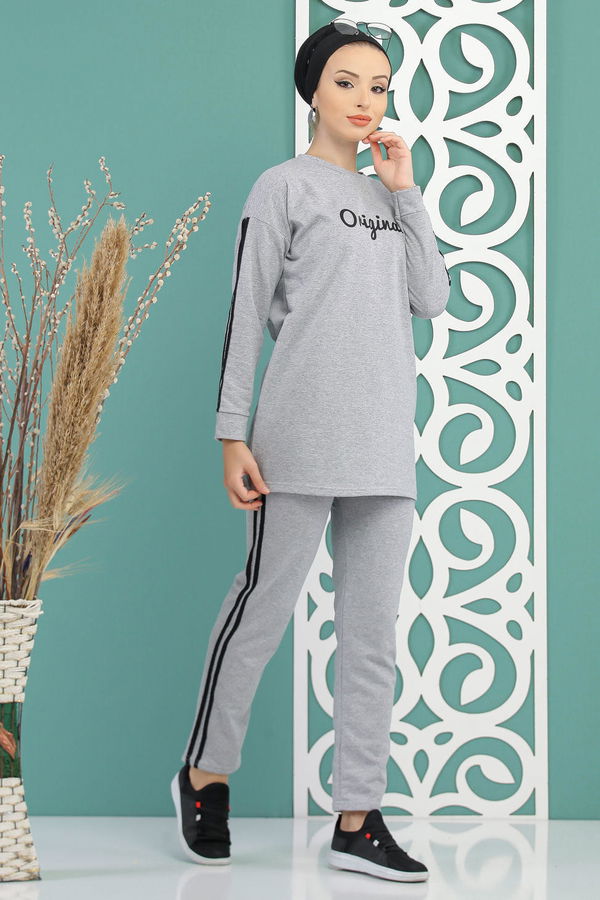 Tunik Pantolon  Gri - 7734 GRİ