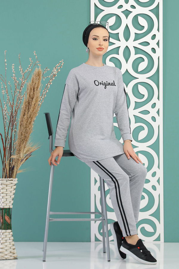 Tunik Pantolon  Gri - 7734 GRİ
