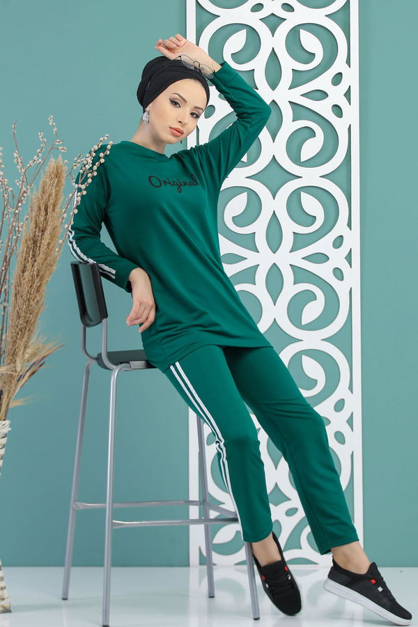 Tunik Pantolon  Yeşil - 7734 YEŞİL