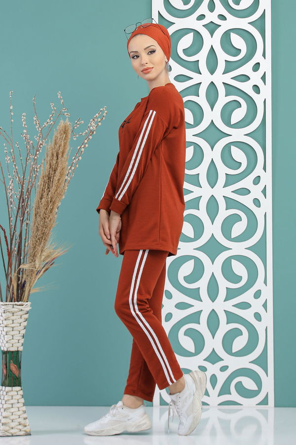 Tunik Pantolon  Kiremit - 7734