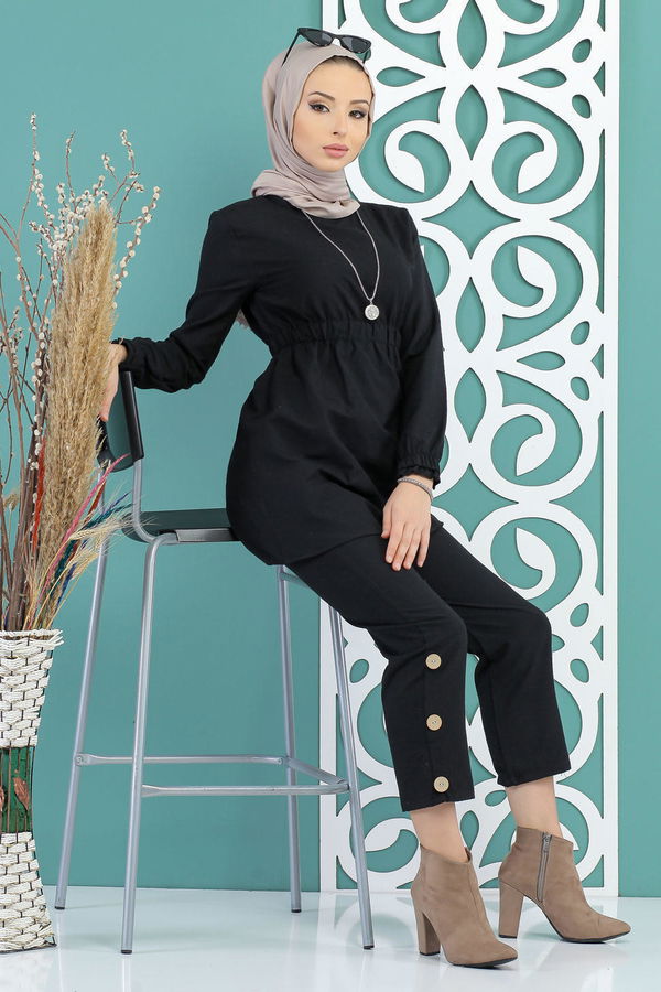Tunik Pantolon Siyah - 02 7733 Siyah - 7733 SİYAH