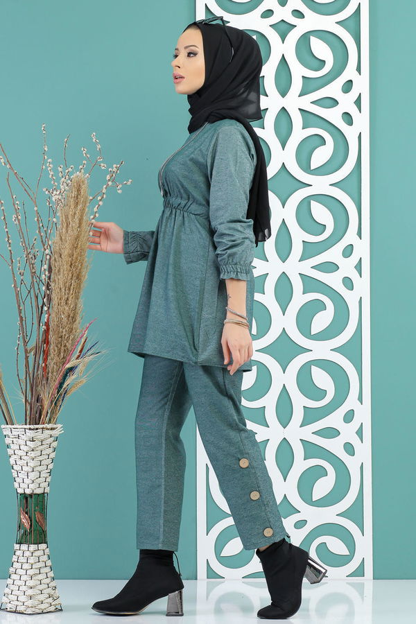 Tunik Pantolon Zumrut - 02 7733 Yeşil - 7733