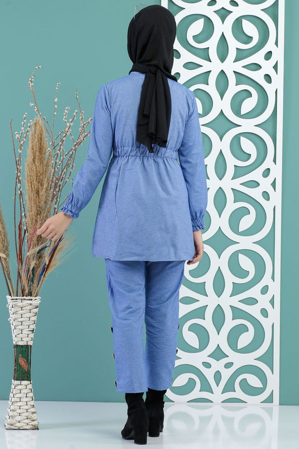 Tunik Pantolon İndigo - 02 7733 Mavi - 7733 MAVİ