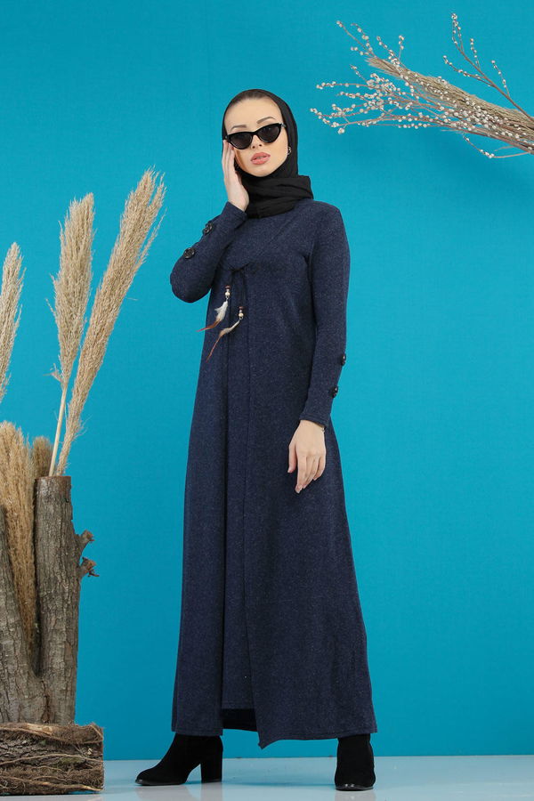 Elbise Yelek Siyah Lacivert - 5168 LACİVERT