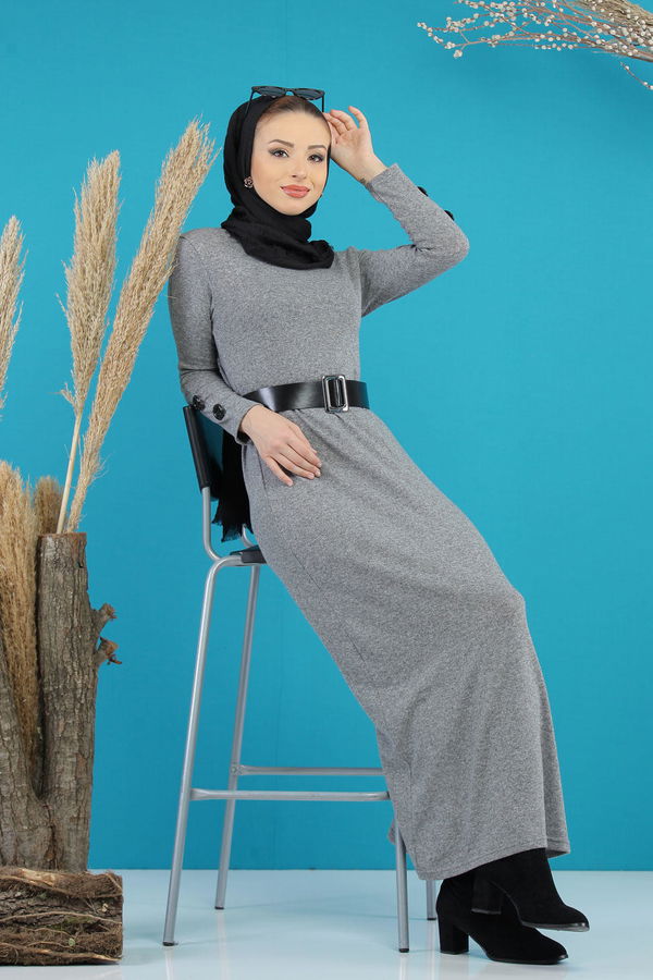 Elbise Kemer Siyah Gri - 5167 GRİ