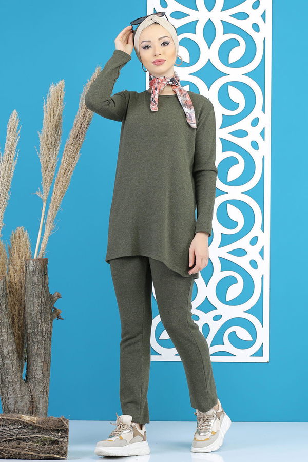 Tunik Pantolon Siyah  Haki - 5170