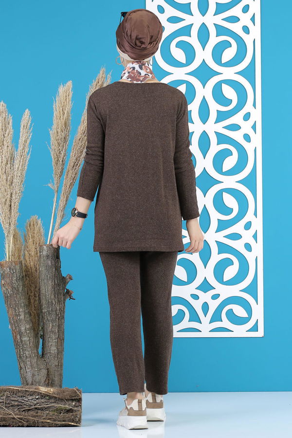 Tunik Pantolon Siyah  Kahverengi - 5170