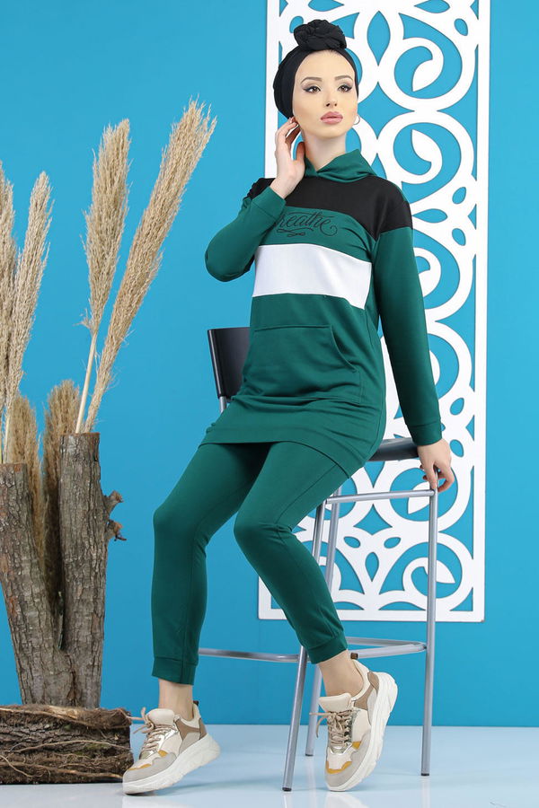 Tunik Pantolon Haki  Yeşil - 7808 YEŞİL