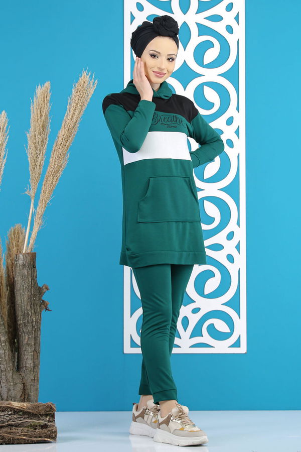 Tunik Pantolon Haki  Yeşil - 7808 YEŞİL