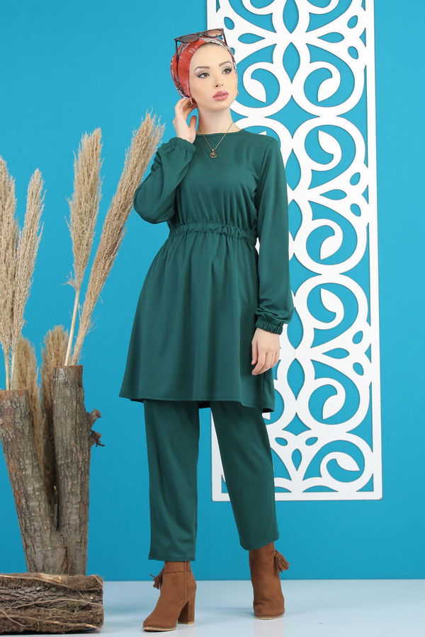 Tunik Pantolon Zumrut - 7795 Yeşil - 7795 YEŞİL