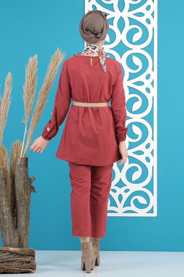 Tunik Pantolon Kemer Bordo - 7820 Bordo - 7820 BORDO