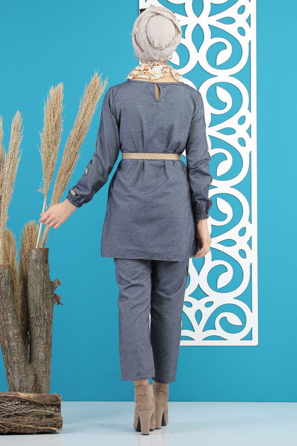 Tunik Pantolon Kemer Lacivert - 7820 Lacivert - 7820