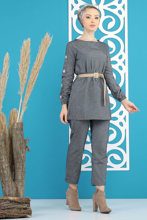 Tunik Pantolon Kemer Antrasit - 7820 Antrasit - 7820 ANTRASİT
