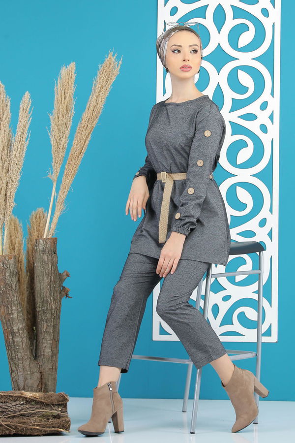 Tunik Pantolon Kemer Antrasit - 7820 Antrasit - 7820 ANTRASİT