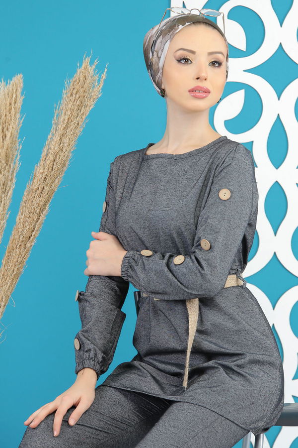 Tunik Pantolon Kemer Antrasit - 7820 Antrasit - 7820 ANTRASİT