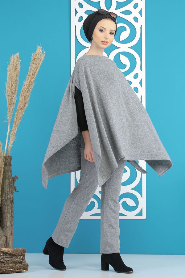 Panço Pantolon Siyah  Gri - 5176 GRİ