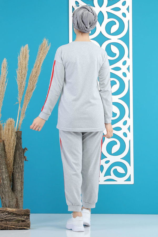Tunik Pantolon Siyah  Gri - 4115