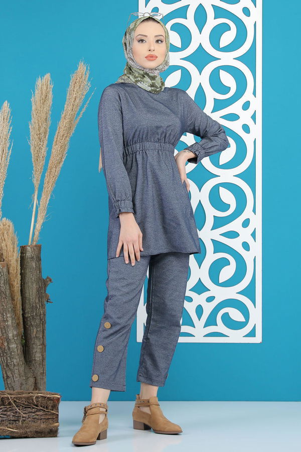 Tunik Pantolon Fume - 02 7733 Antrasit - 7733