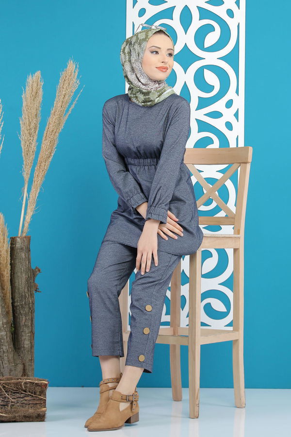 Tunik Pantolon Fume - 02 7733 Antrasit - 7733