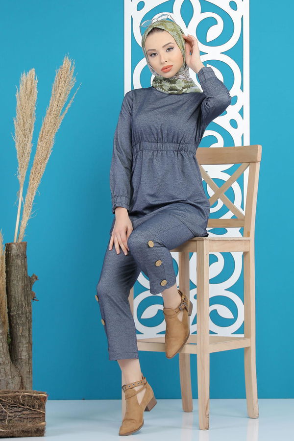 Tunik Pantolon Fume - 02 7733 Antrasit - 7733