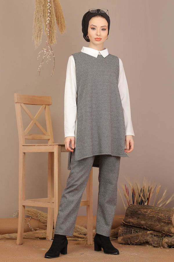 Tunik Pantolon Jile Haki  Gri - 7907