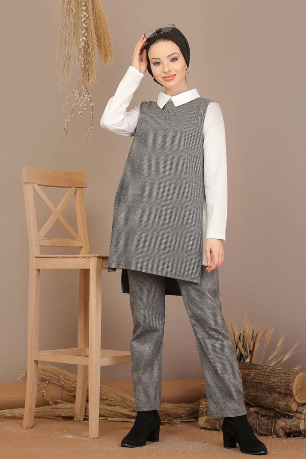Tunik Pantolon Jile Haki  Gri - 7907
