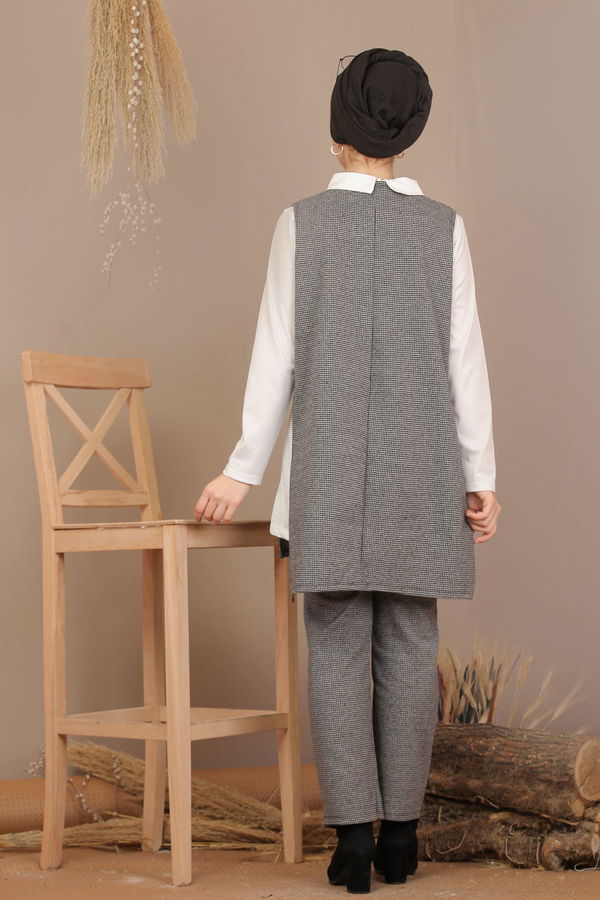 Tunik Pantolon Jile Haki  Gri - 7907