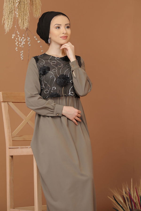 Elbise Siyah Haki - 1125 HAKİ