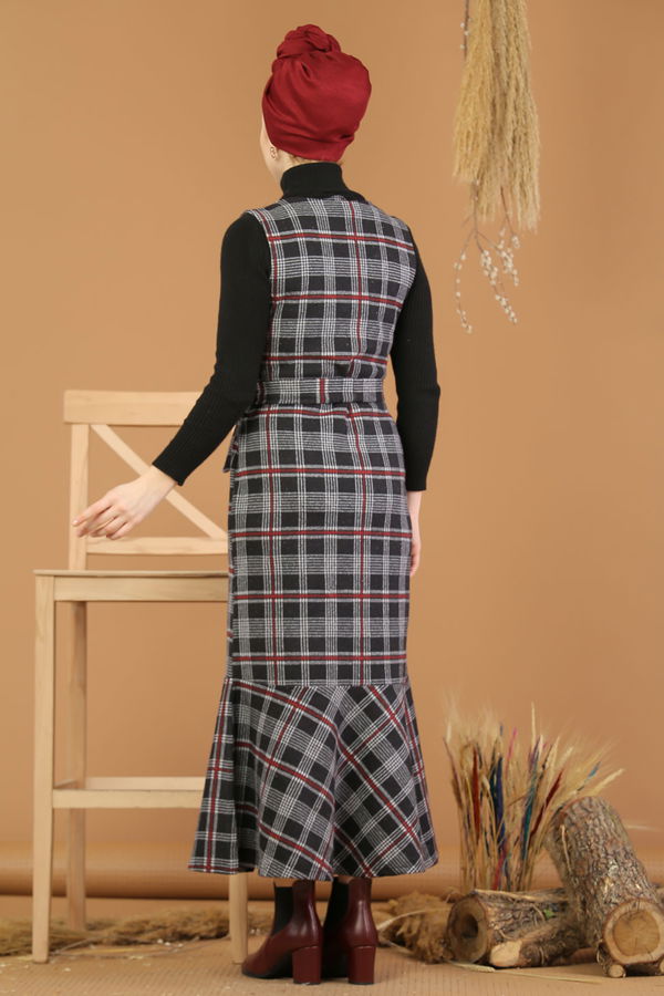Kolsuz Elbise Bordo - 5212 Bordo - 5212 BORDO