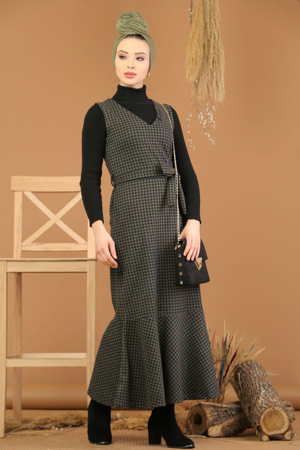 Kolsuz Elbise Haki - 5213 Haki - 5213 HAKİ