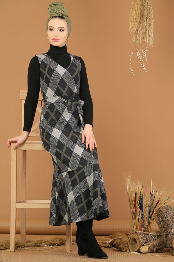 Kolsuz Elbise Haki - 5220 Haki - 5220 HAKİ