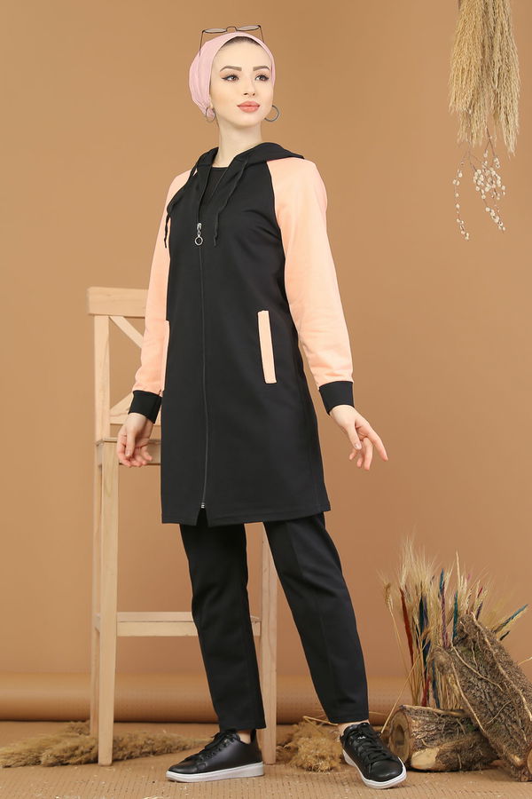 Tunik Pantolon Siyah Pudra - 4119 Siyah - 4119 SİYAH
