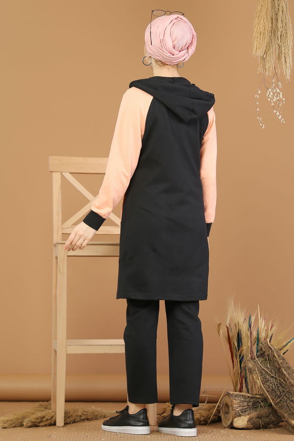 Tunik Pantolon Siyah Pudra - 4119 Siyah - 4119 SİYAH