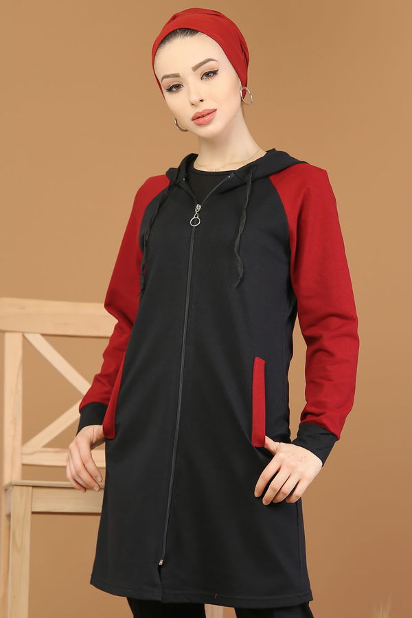 Tunik Pantolon Siyah Mor - 4119 Siyah - 4119 SİYAH