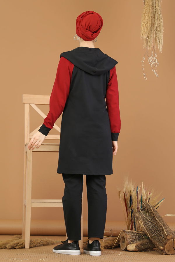 Tunik Pantolon Siyah Mor - 4119 Siyah - 4119 SİYAH