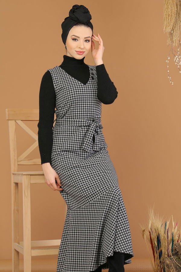 Kolsuz Elbise Gri - 5213 Gri - 5213 GRİ