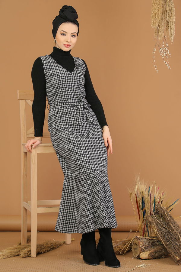 Kolsuz Elbise Gri - 5213 Gri - 5213 GRİ