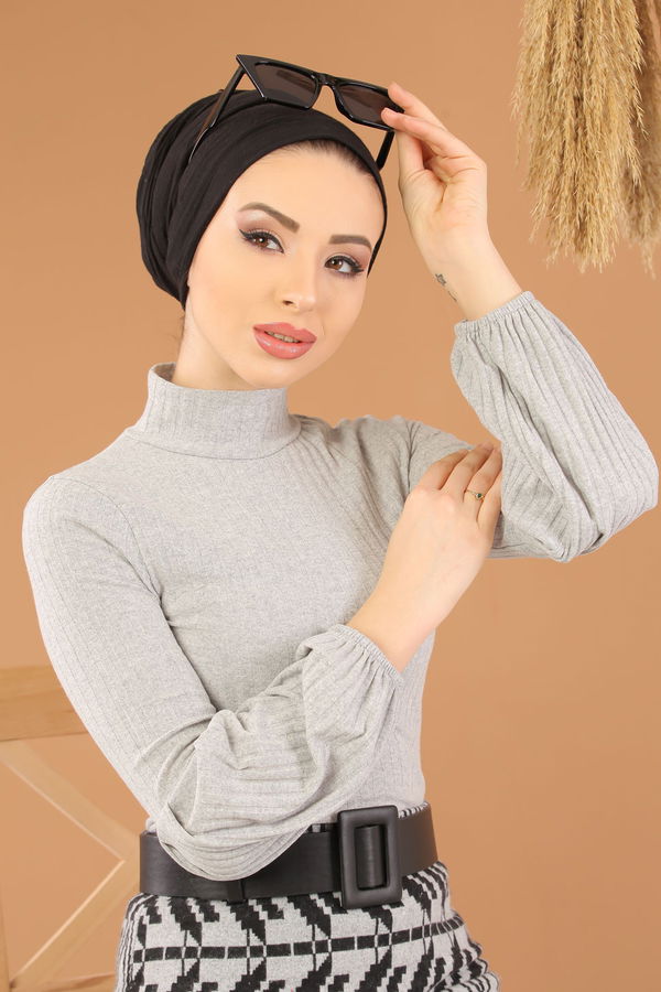 Bluz Etek Kombin Gri - 8267 Gri - 8267 GRİ